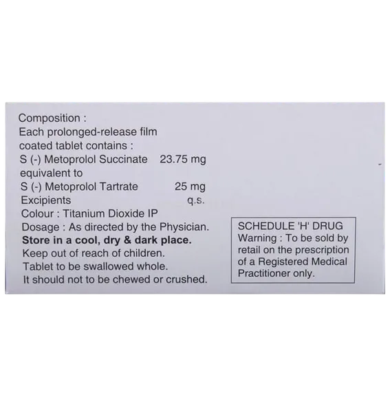 metpure xl 25mg tablet 10's